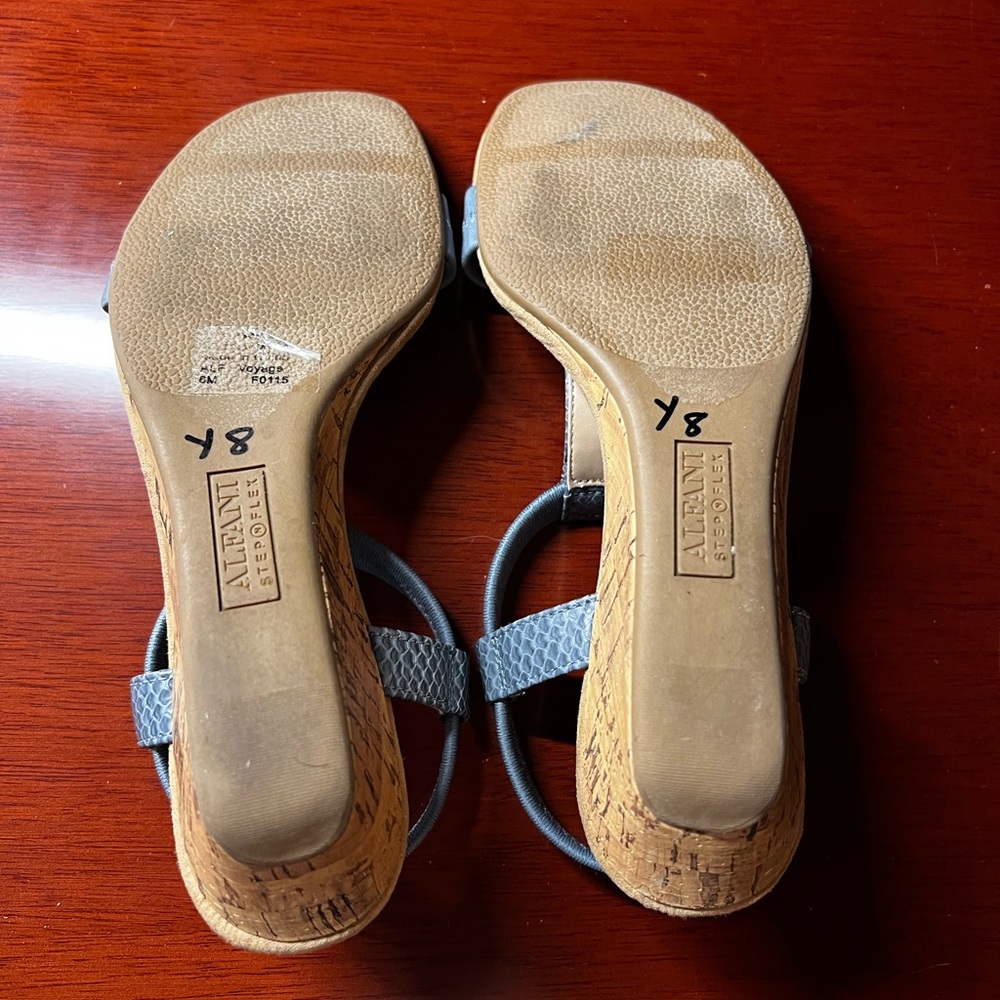Alfani Blue and Tan Sandals - Picture 3 of 3